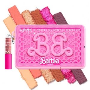 NYX BARBIE mini palette and butter gloss - it’s a Barbie party!